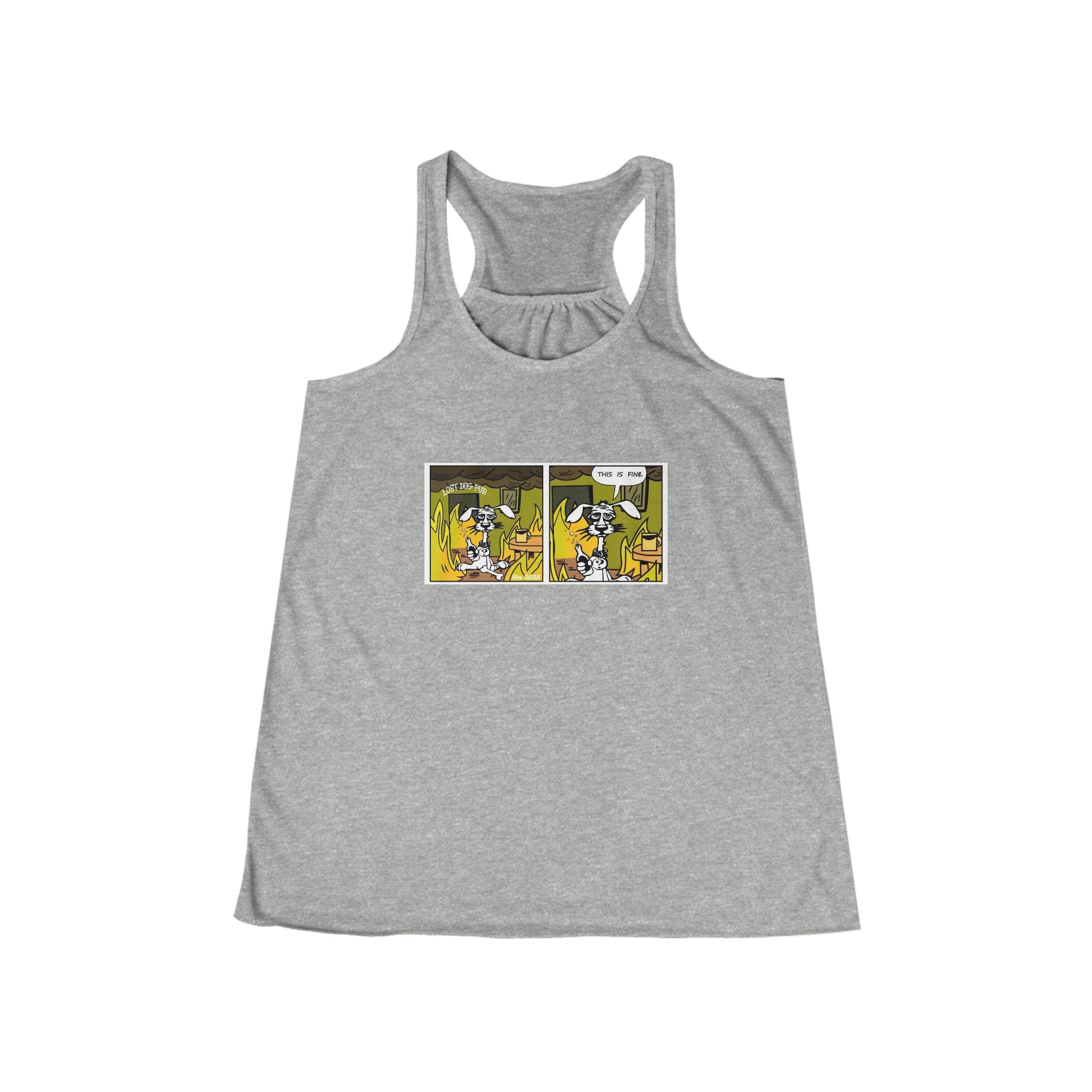 This is Fine Ladies Flowy Tank