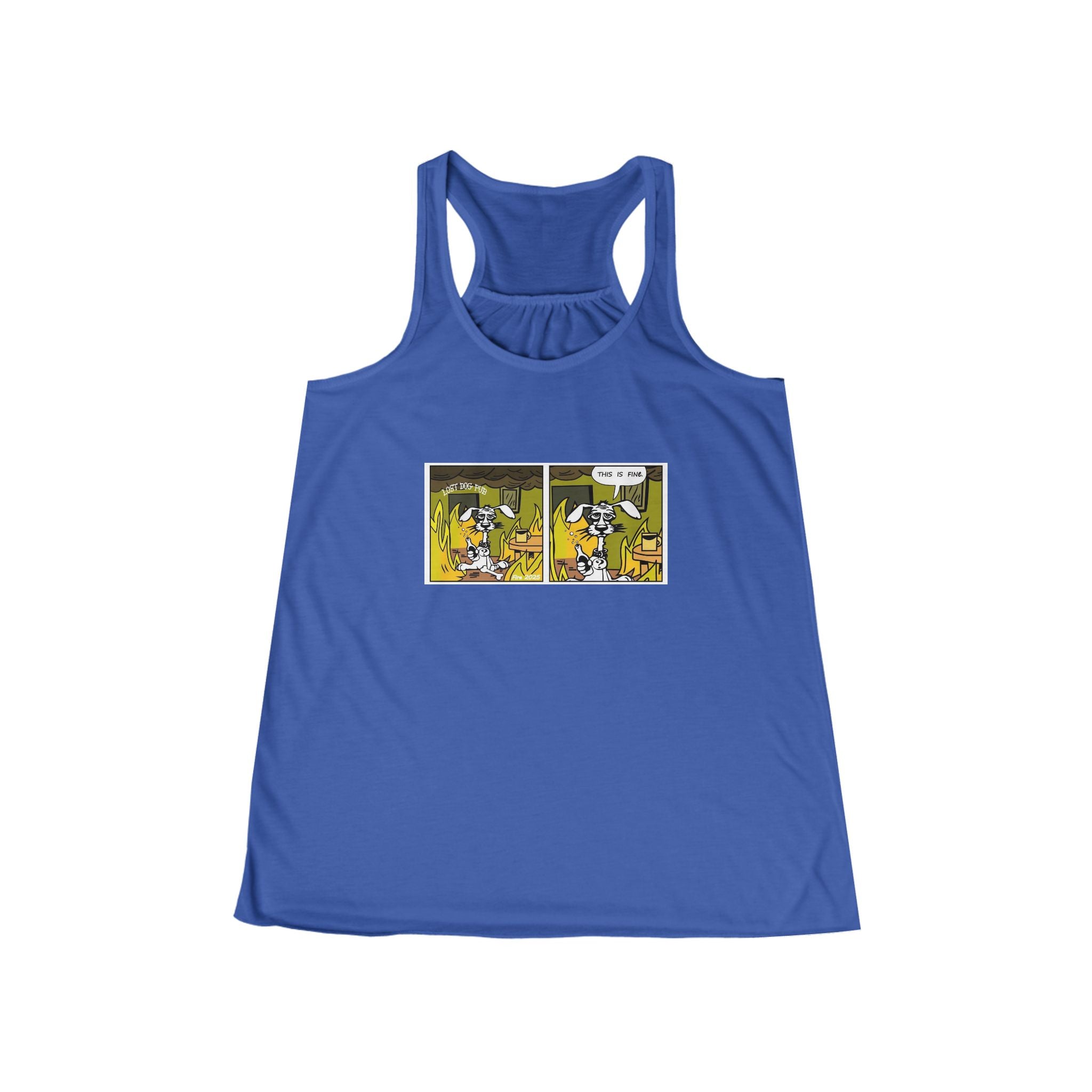 This is Fine Ladies Flowy Tank