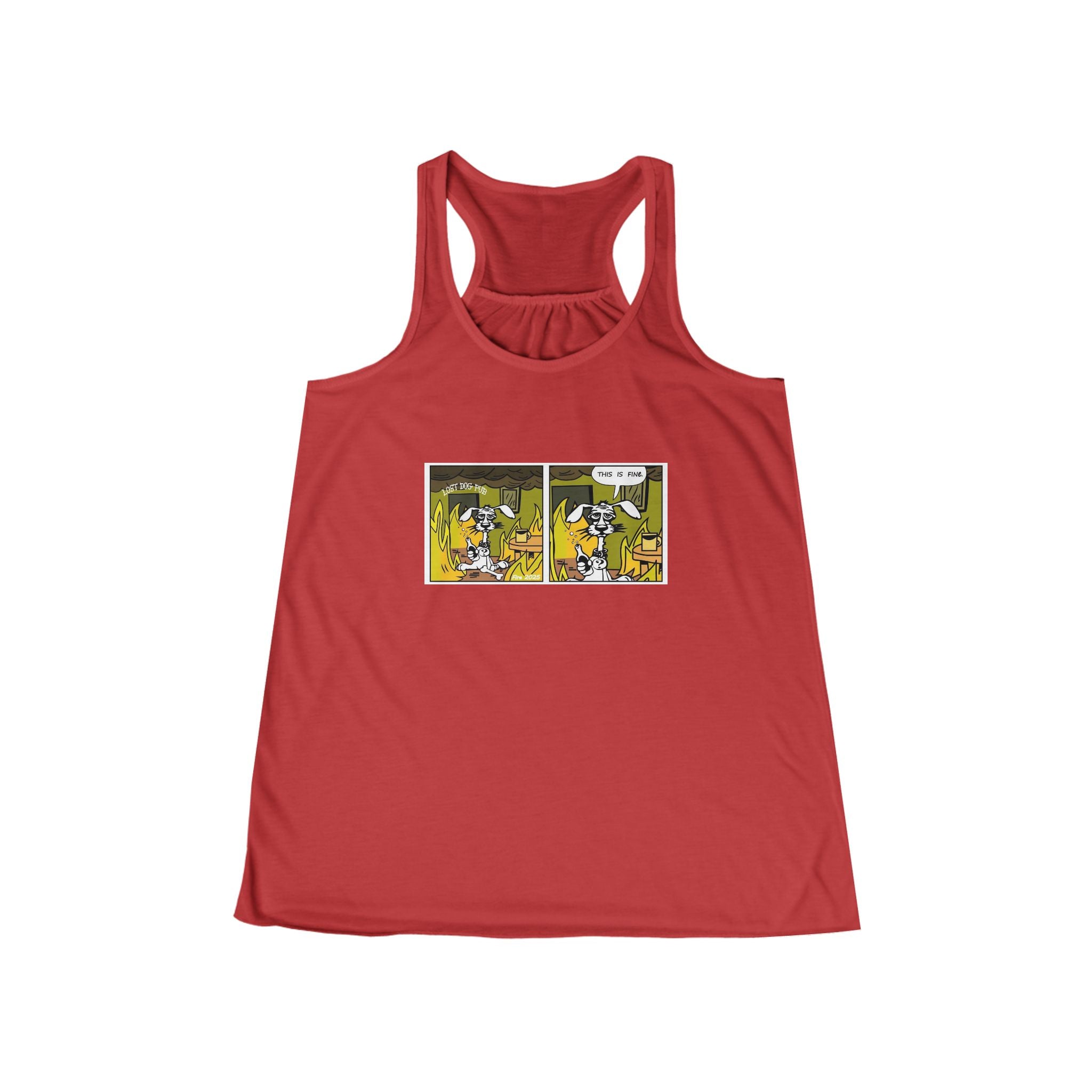 This is Fine Ladies Flowy Tank