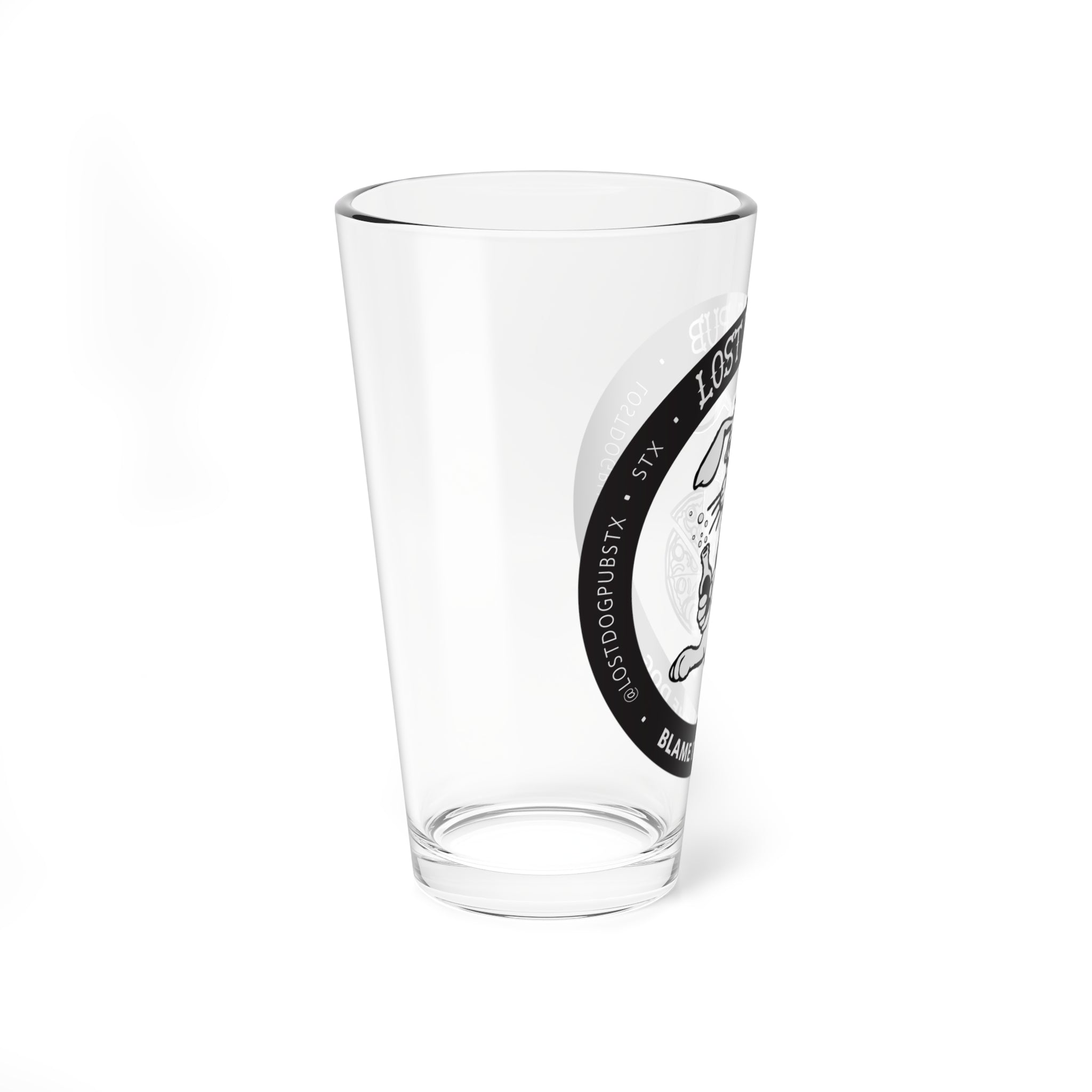 Lost Dog Pub Logo Pint Glass