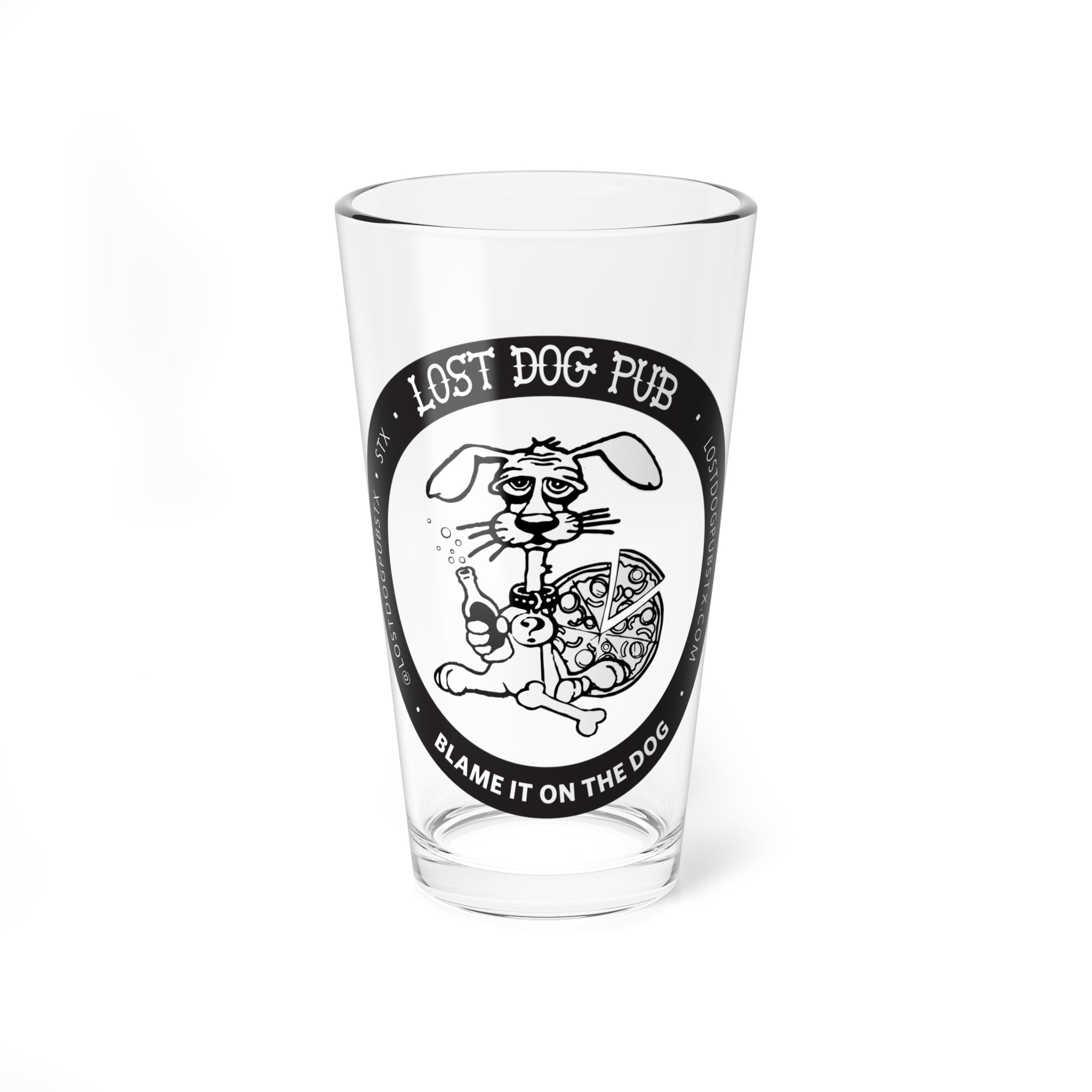 Lost Dog Pub Logo Pint Glass