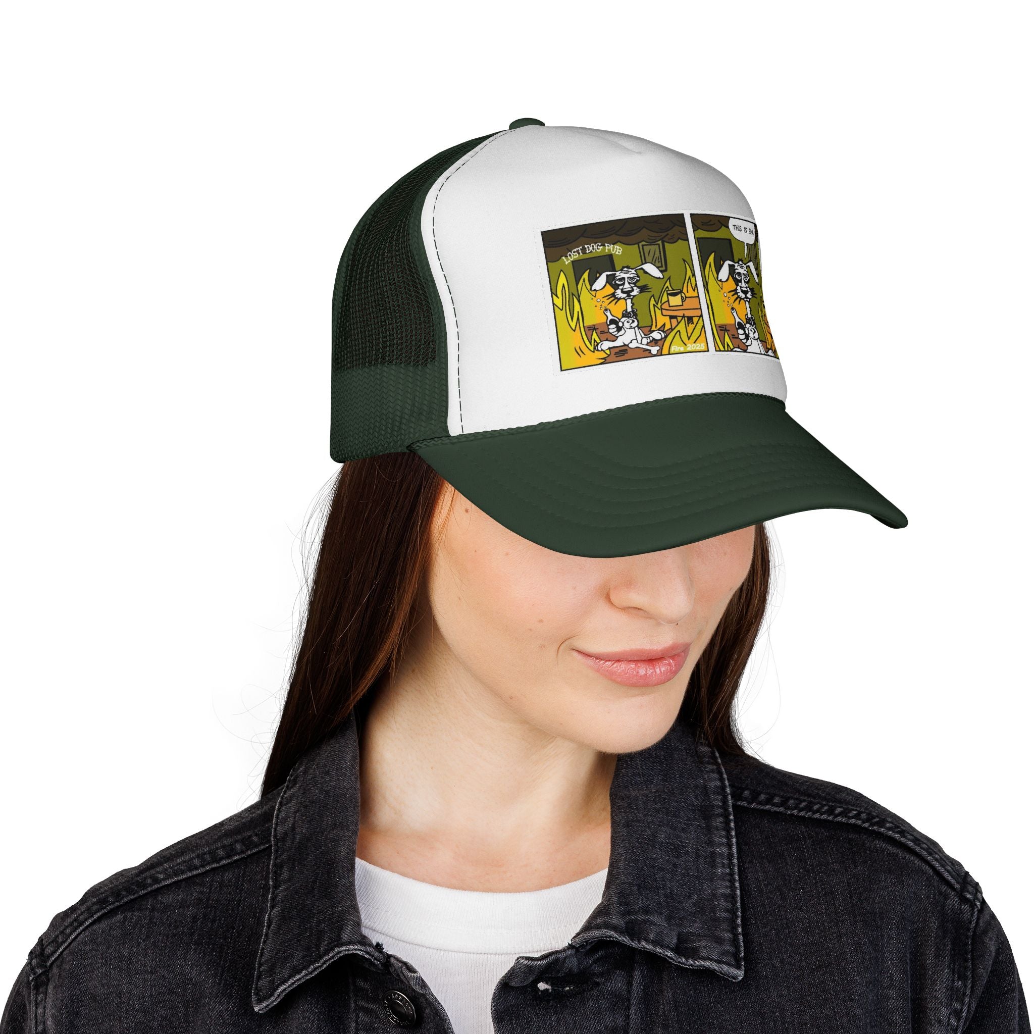 This Is Fine Trucker Hat