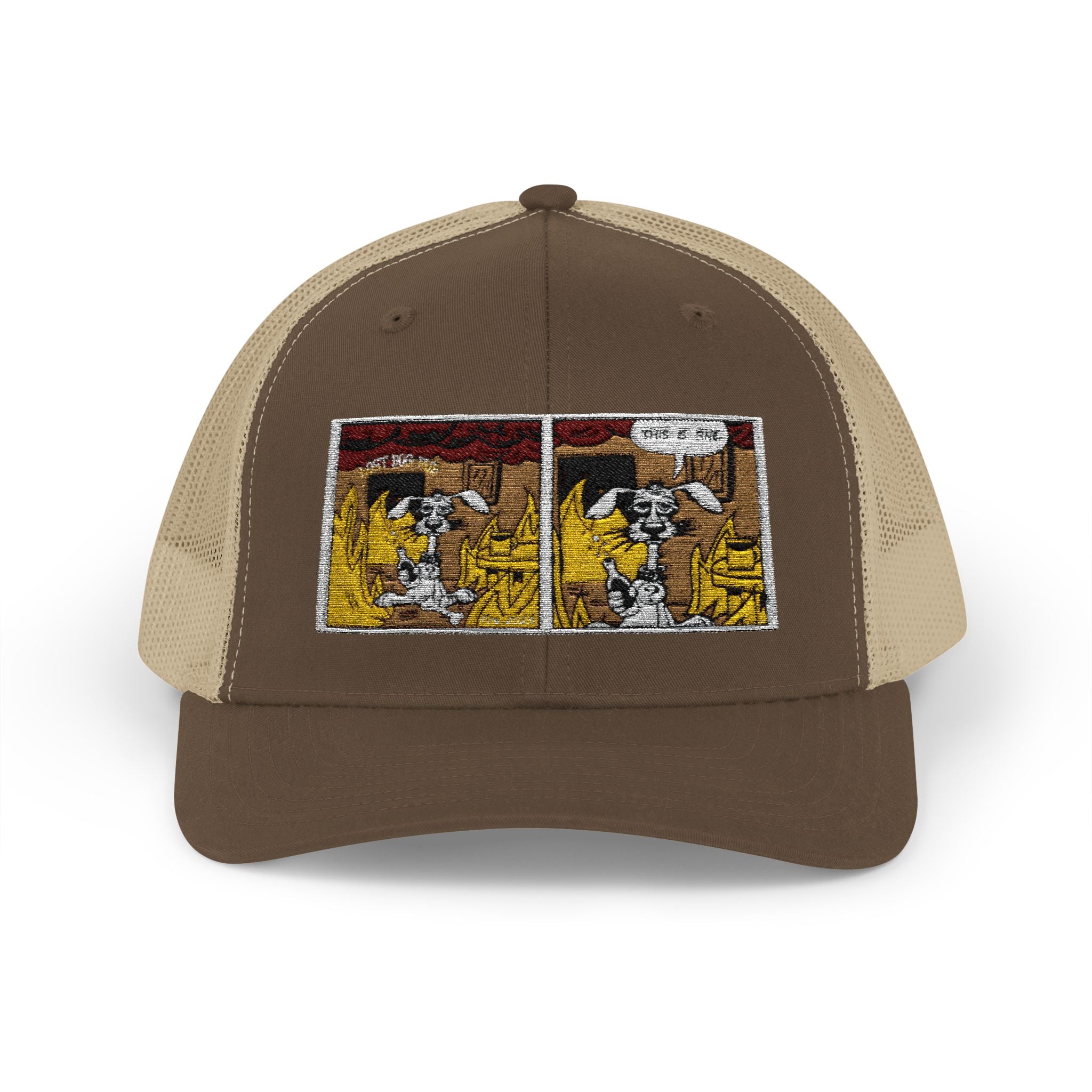 Trucker Cap — Vintage Comic Panel Patch Hat