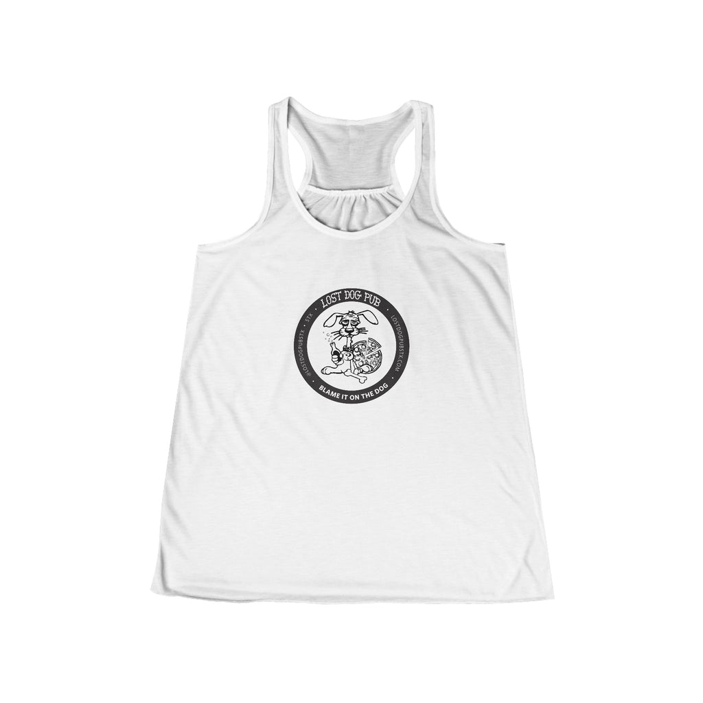 Lost Dog Logo Ladies Flowy Tank