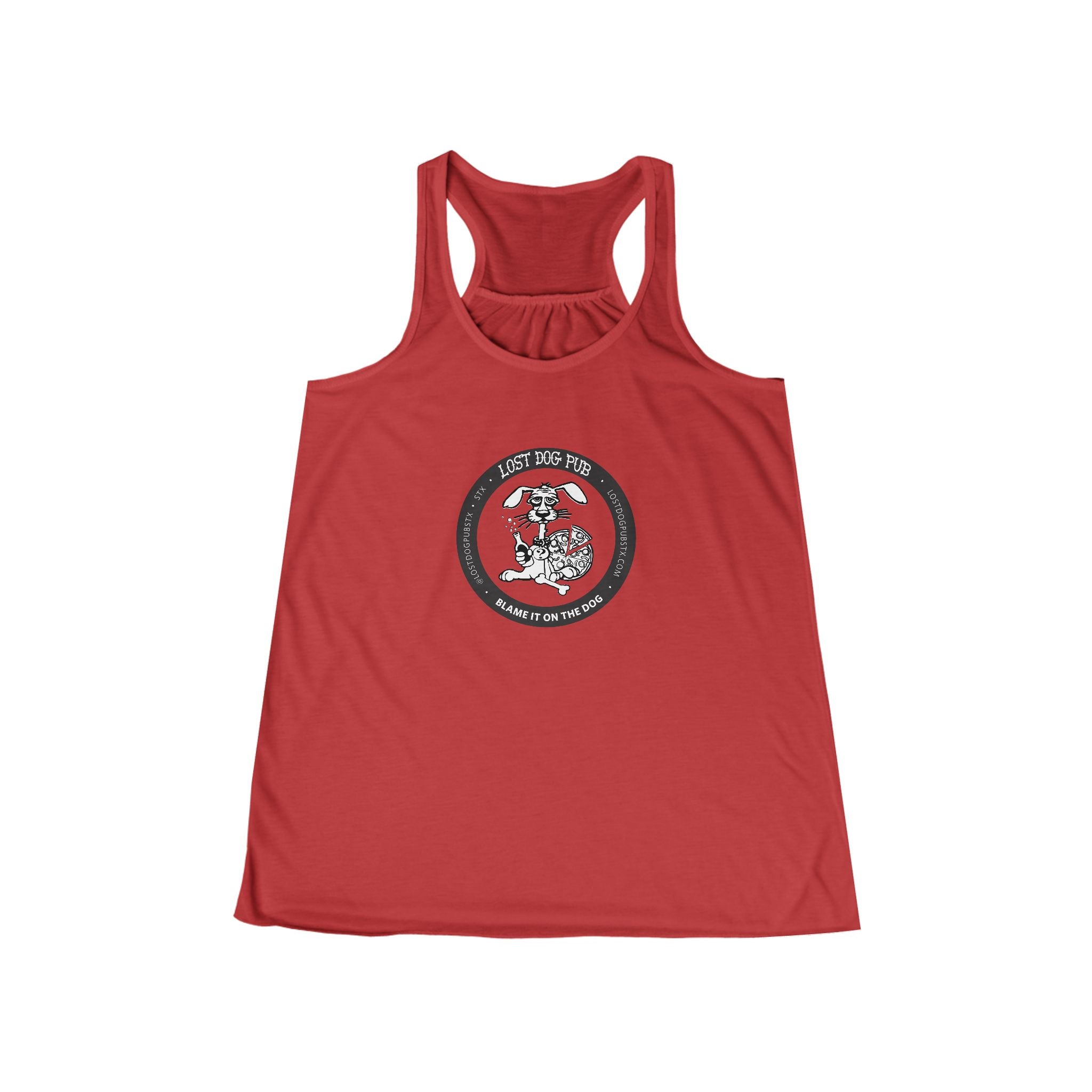 Lost Dog Logo Ladies Flowy Tank