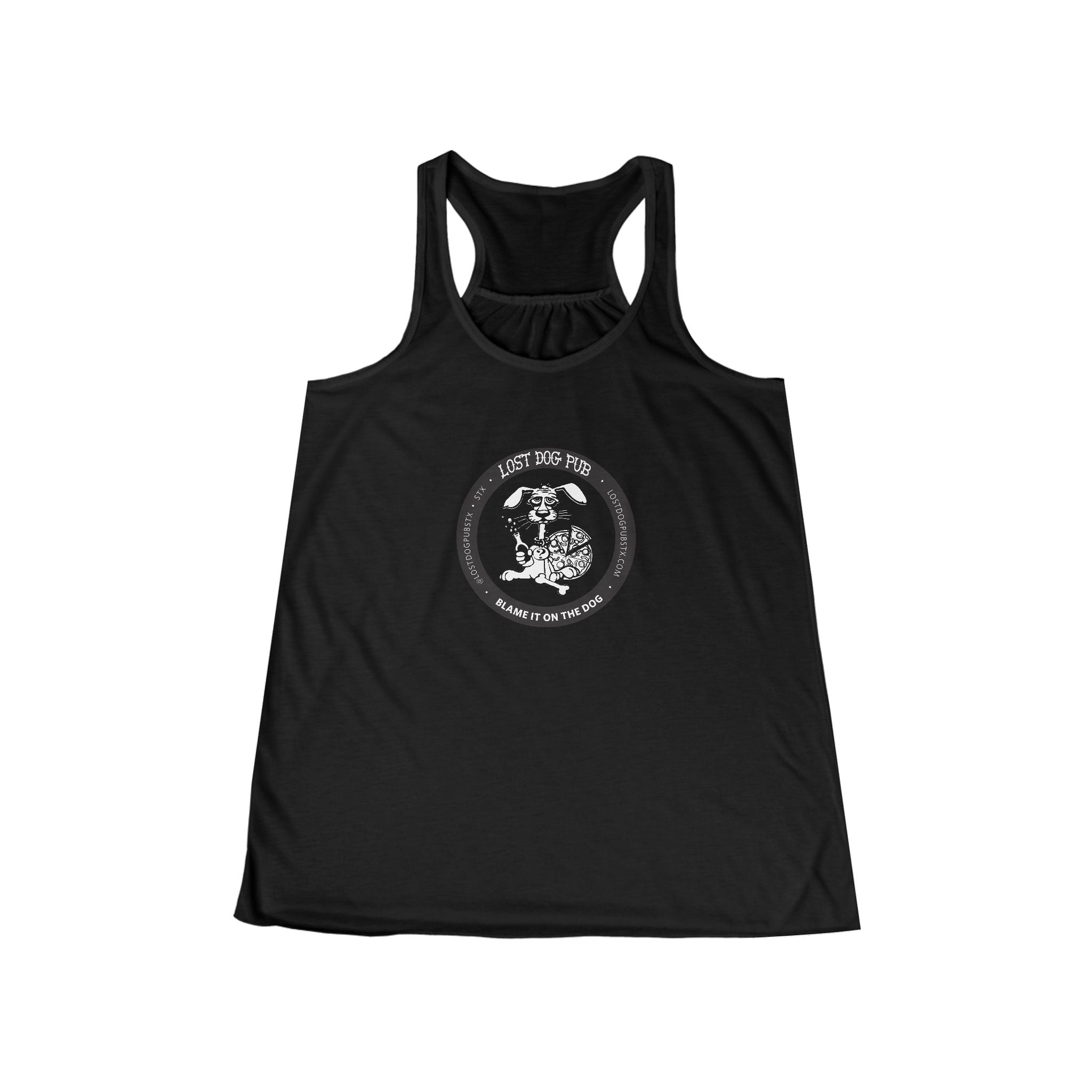 Lost Dog Logo Ladies Flowy Tank