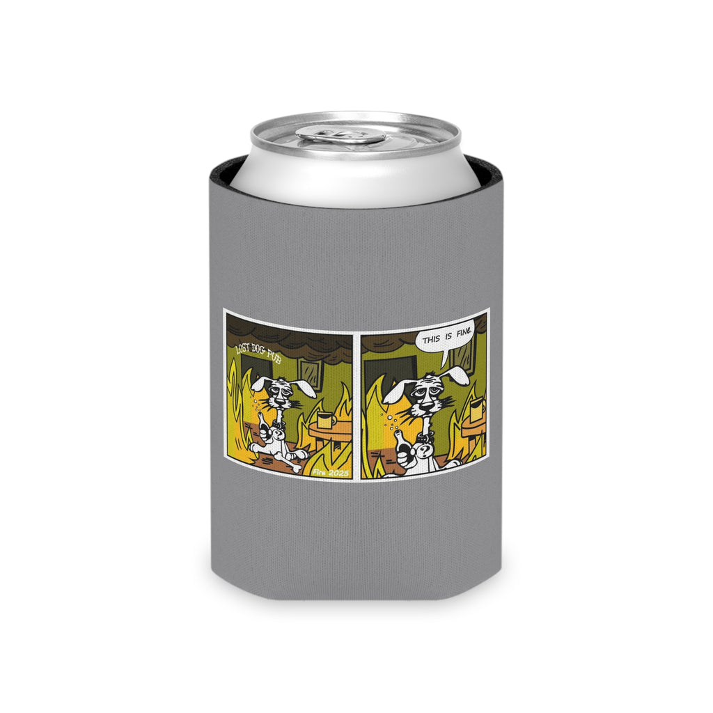 Grey This is Fine Koozie