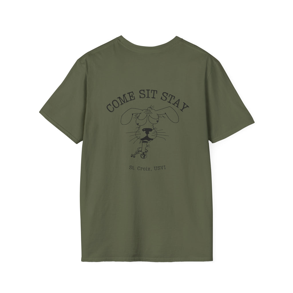Come Sit Stay Dog Retro Lost Dog Shirt