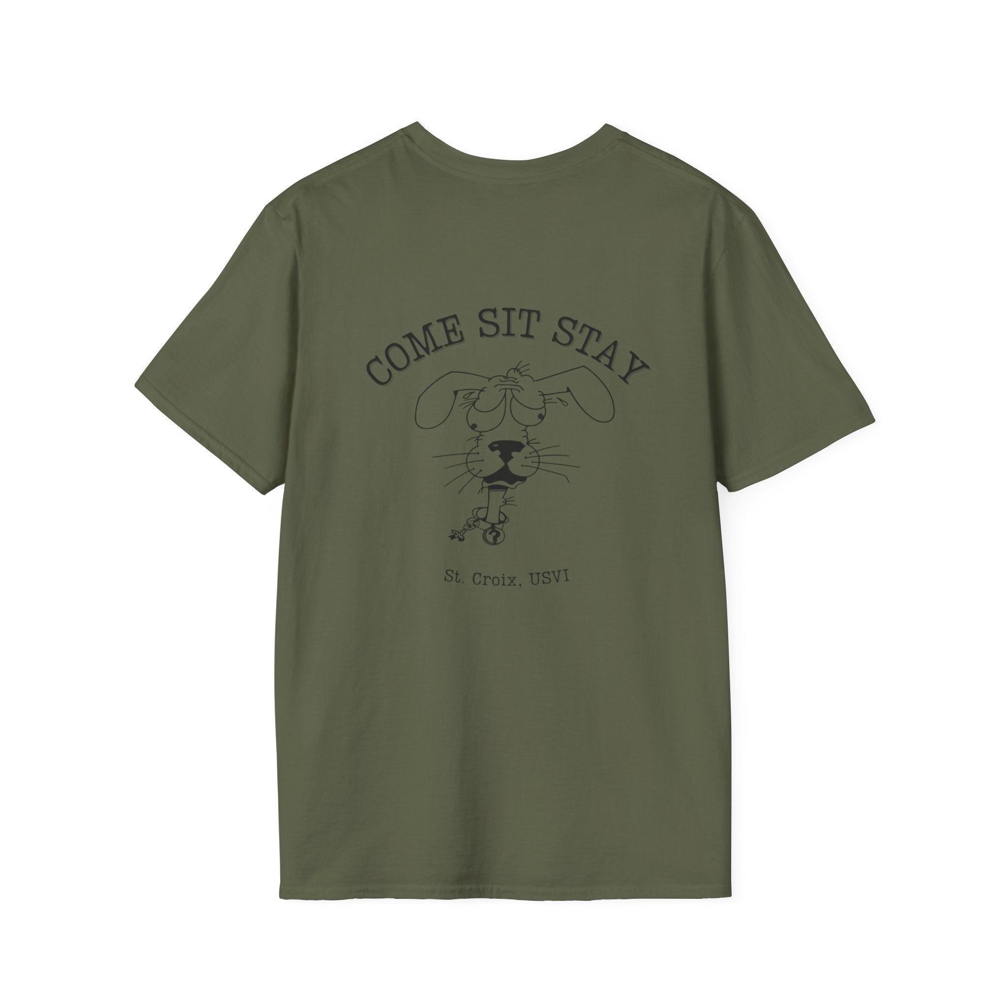 Come Sit Stay Dog Retro Lost Dog Shirt