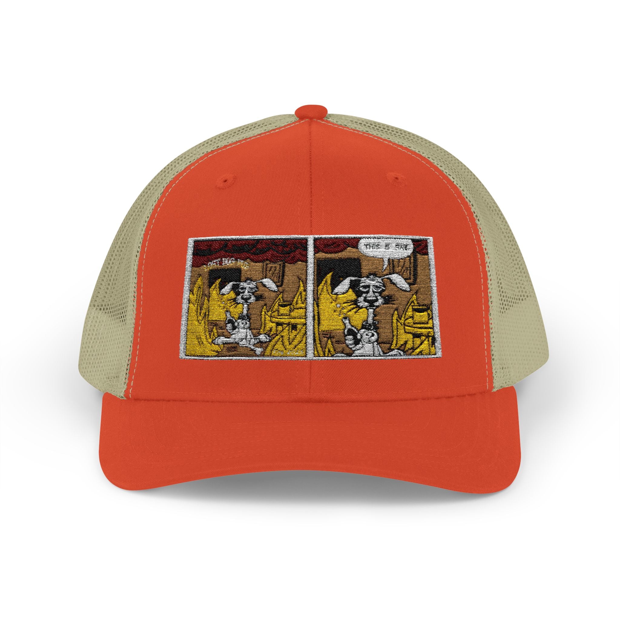 Trucker Cap — Vintage Comic Panel Patch Hat
