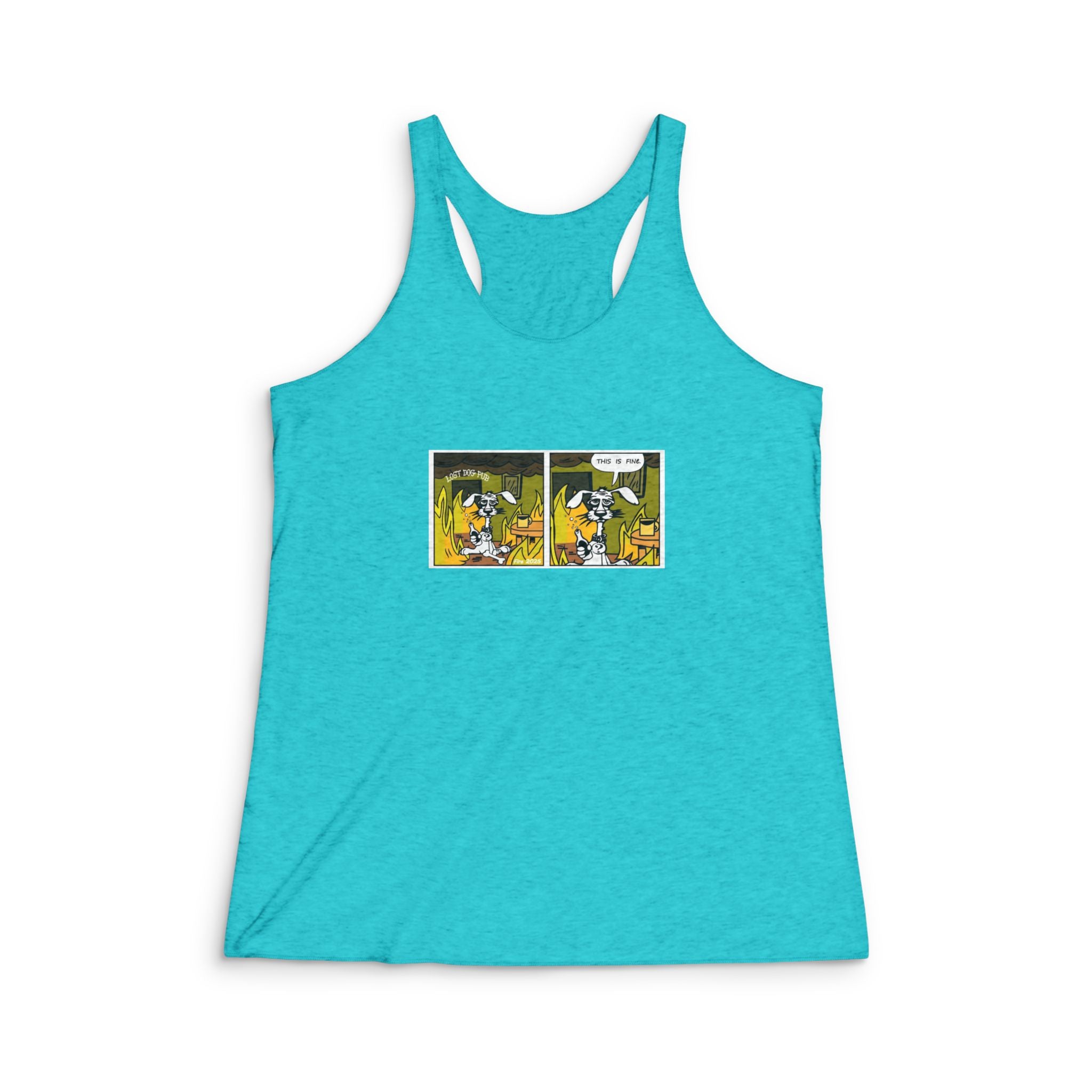This is Fine Ladies Racerback Tank