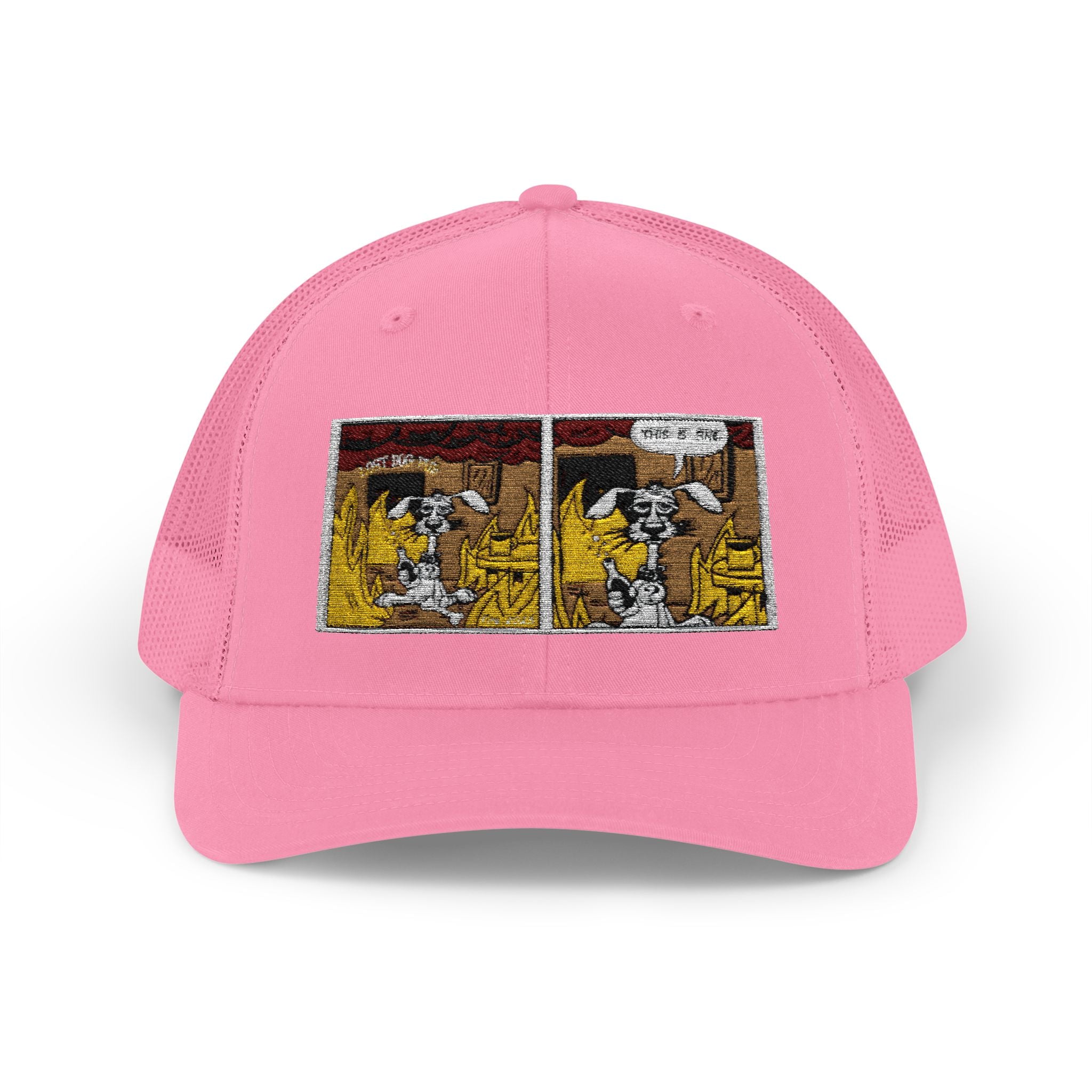 Trucker Cap — Vintage Comic Panel Patch Hat