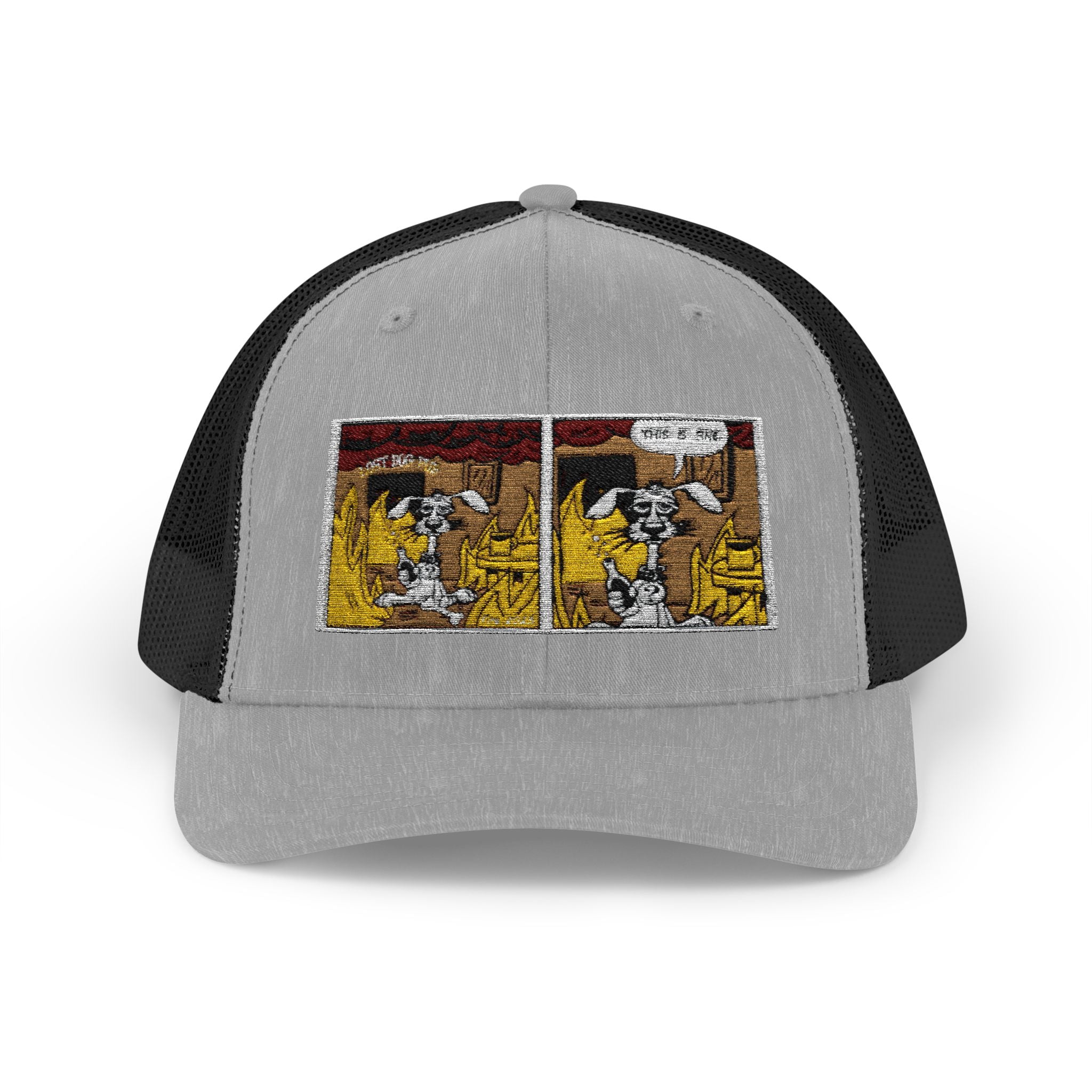 Trucker Cap — Vintage Comic Panel Patch Hat