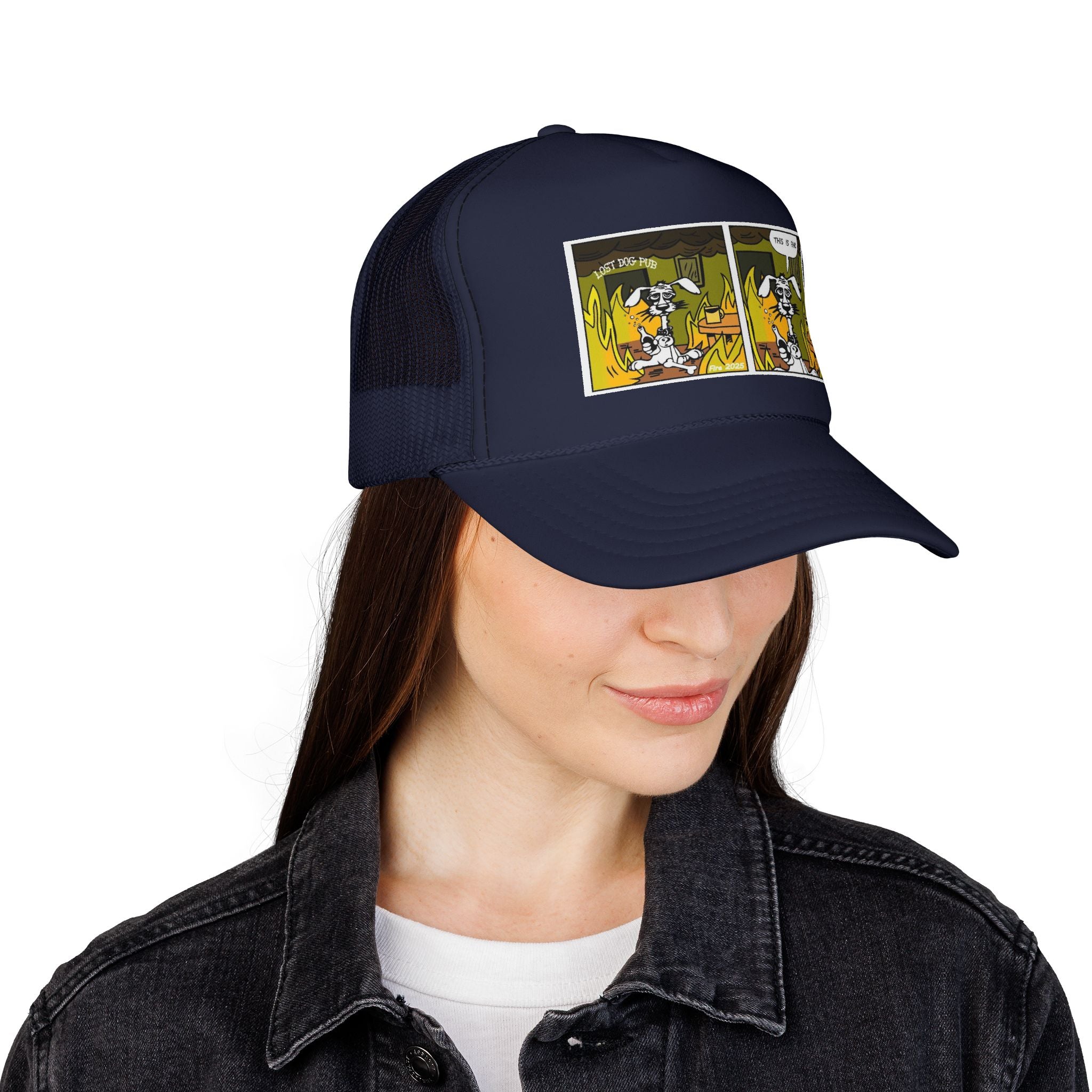 This Is Fine Trucker Hat