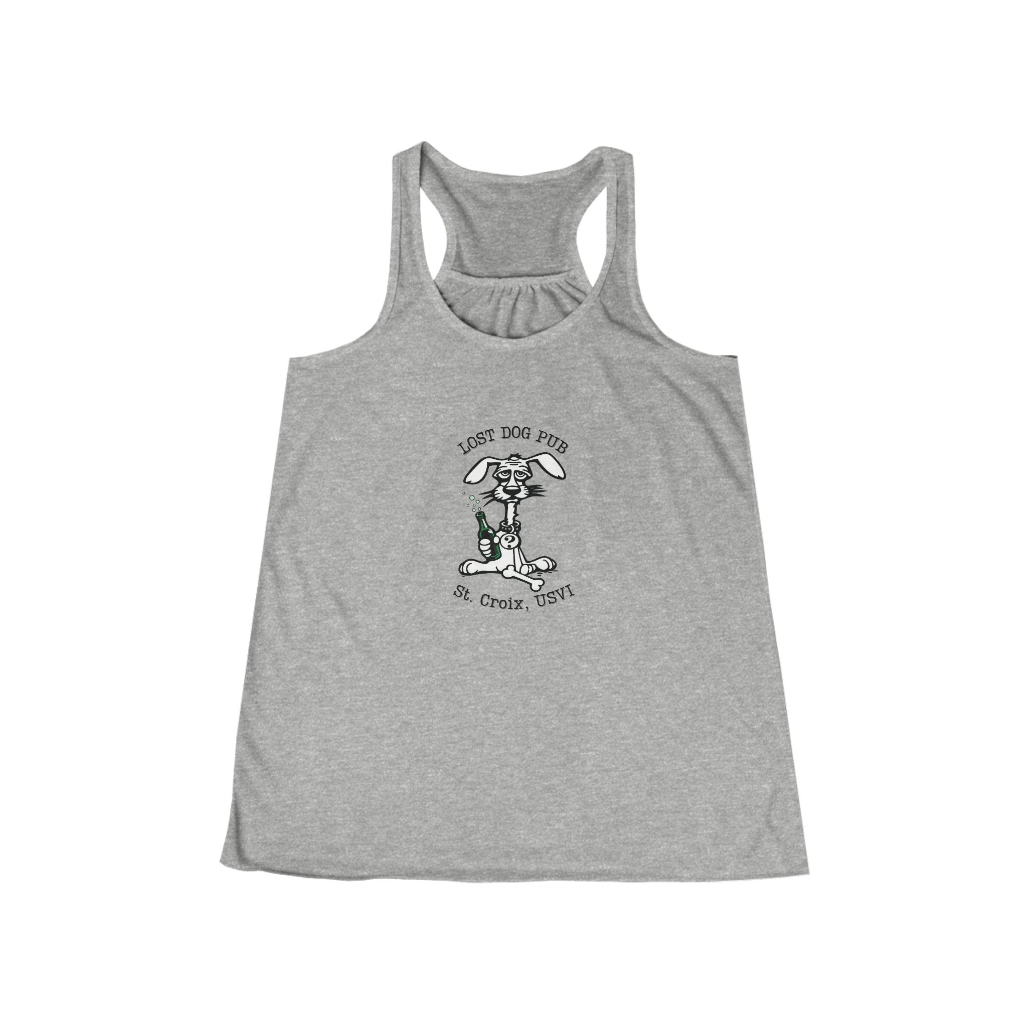 Lost Dog Pub Dog Ladies Flowy Tank