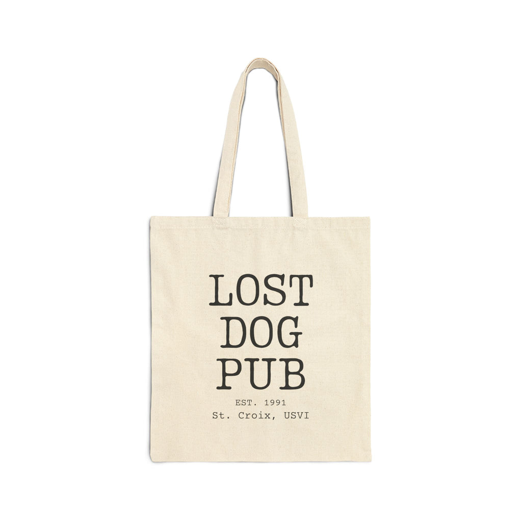Lost Dog Pub Text Tote Bag